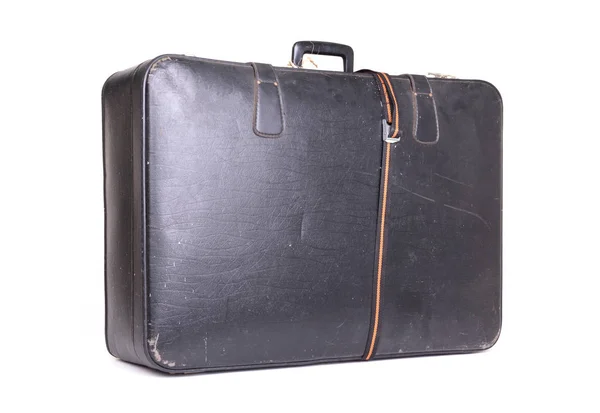 Παλιά βαλίτσα απομονωθεί — Φωτογραφία Αρχείου