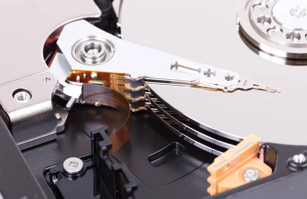 Bilgisayarın sabit disk yakın çekim ayrıntıları — Stok fotoğraf