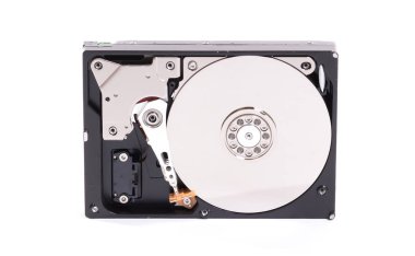 Bilgisayarın sabit disk yakın çekim ayrıntıları