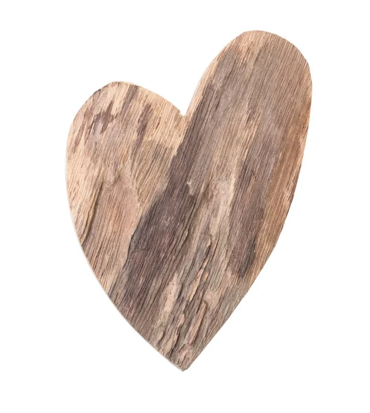 Wooden heart shape — Stock Photo, Image