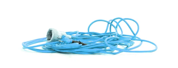 Extension cord, old and probably not safe anymore — Stock Photo, Image