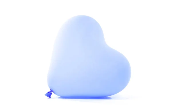 Blue baloon heart — Stock Photo, Image
