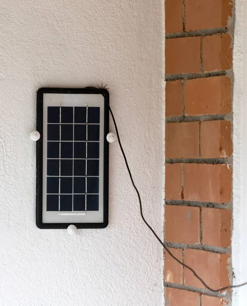 Small solar panel in Madagascar — Stock Photo, Image