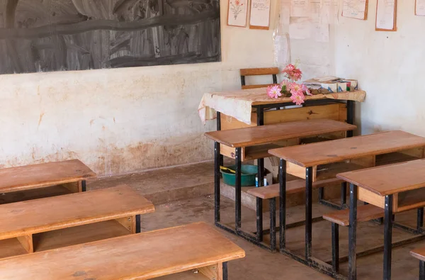 Malagasy school, leeg klaslokaal — Stockfoto