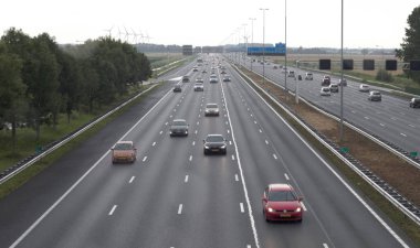 Hoofddorp, Hollanda, 20 Temmuz 2019 - S otoyolu