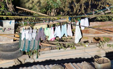 Antananarivo, Madagaskar'da çamaşır günü