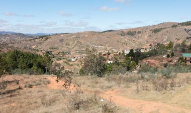 Andasibe ve Antsirabe, Madagaskar arasında Malagasy manzara