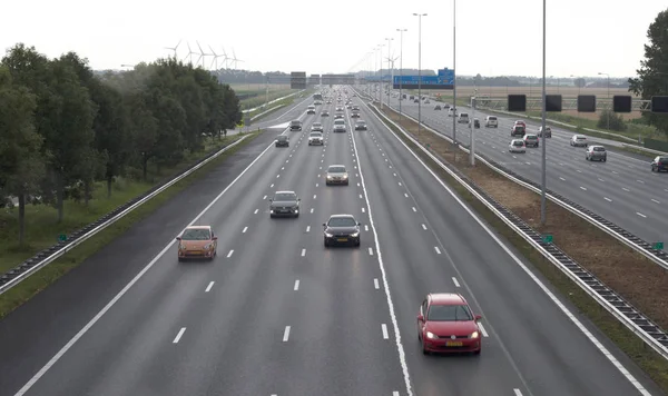 Hoofddorp, the Netherlands, july 20, 2019 - Highway leading to S — Stock Photo, Image