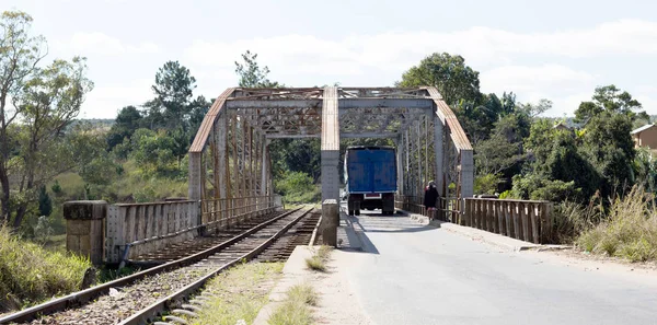 Madagaskar Demiryolu köprüsü — Stok fotoğraf