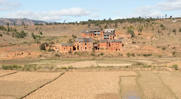A madagaszkári falu és táj — Stock Fotó