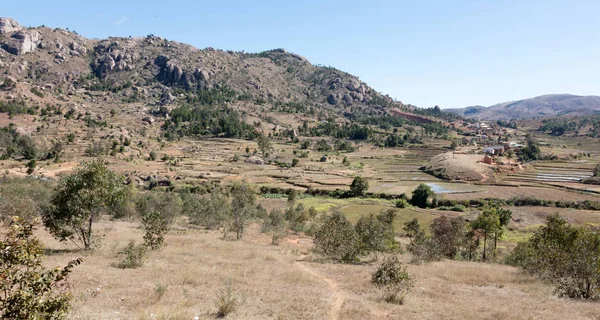 Malgas táj Andasibe és Antsirabe között, Madagaszkár — Stock Fotó