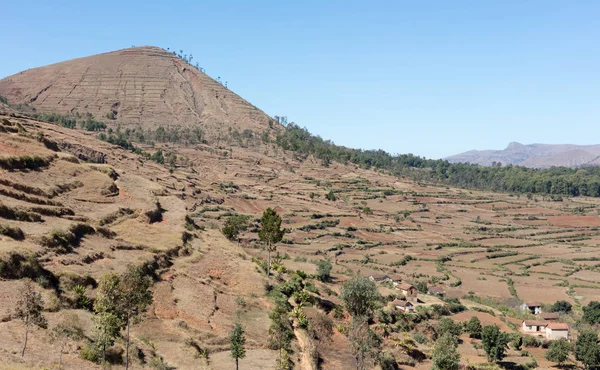 Mezőgazdasági területek Madagaszkáron — Stock Fotó