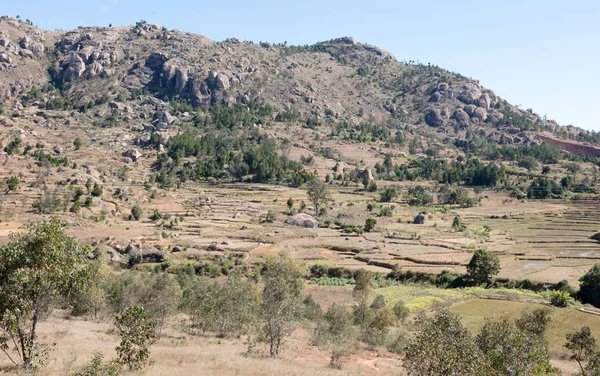 Paysage malgache entre Andasibe et Antsirabe, Madagascar — Photo