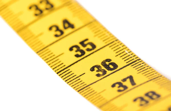 Measuring tape, selective focus on 36 — Stock Photo, Image