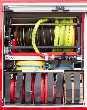 İtfaiye malzemeleri yakın çekim