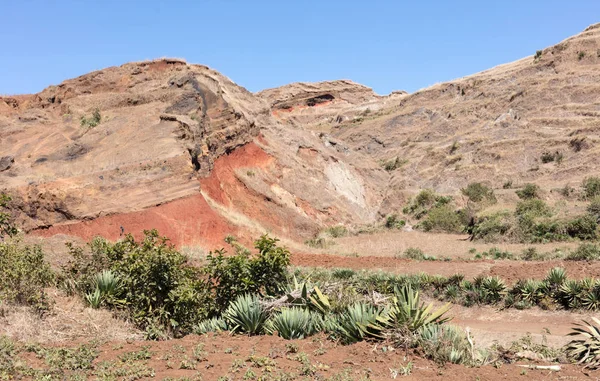 A híres vörös homok, Madagaszkár — Stock Fotó