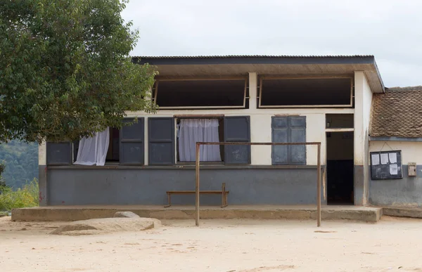 Madagaszkári iskola, üres tanterem — Stock Fotó