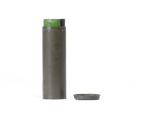 Camouflage paint, stick, ready to camouflage a soldier — Stock Photo, Image