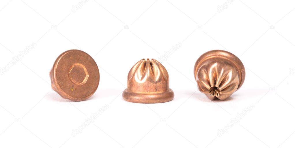 Copper cartridges for an alarmpistol
