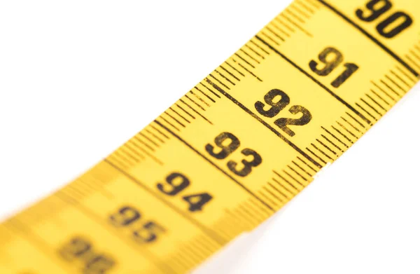 soft measuring tape. tape measure with metric scale Stock Photo