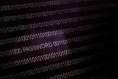 İkili kod, LCD ekrandaki parola, seçici odak