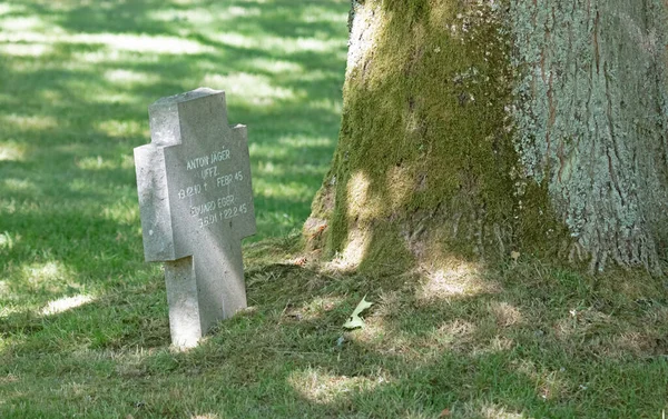 Luxemburgo Luxemburgo Julho 2020 Grave Sandweiler German War Cemetery Luxembourg — Fotografia de Stock