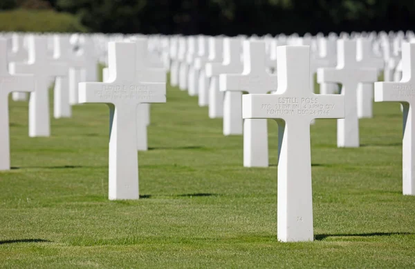 Luxemburgo Luxemburgo Julho 2020 Graves American Mlitary Cemetary Luxembourg — Fotografia de Stock