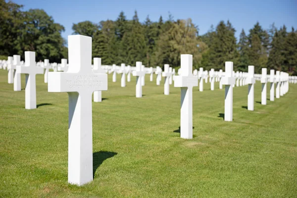 Luxemburgo Luxemburgo Julio 2020 Graves American Mlitary Cemetary Luxembourg —  Fotos de Stock