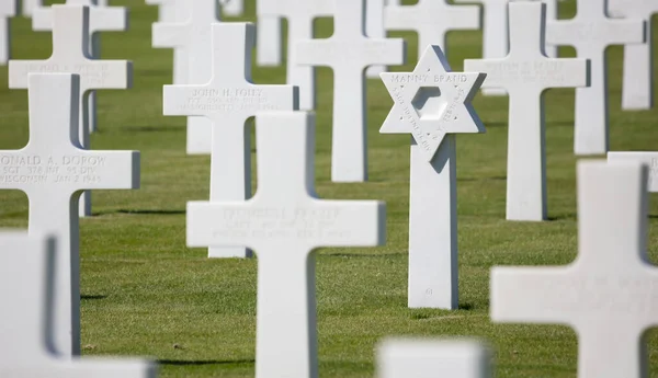 Luxemburgo Luxemburgo Julho 2020 Sepultura Judaica Cemitério Mlitário Americano Luxemburgo — Fotografia de Stock
