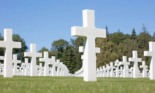 Lussemburgo Lussemburgo Luglio 2020 Graves American Mlitary Cemetary Luxembourg — Foto Stock