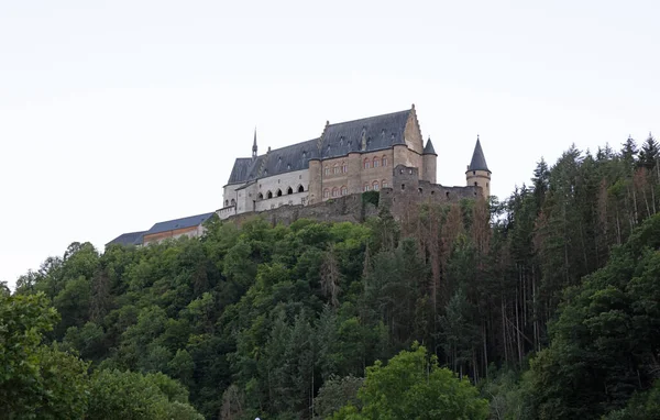 Vianden Luxembourg Pada Juli 2020 Kastil Vianden Yang Lama Dan — Stok Foto