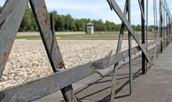 Dachau Germany July 2020 Fence Jewish Memorial Nazi Concentration Camp — 图库照片