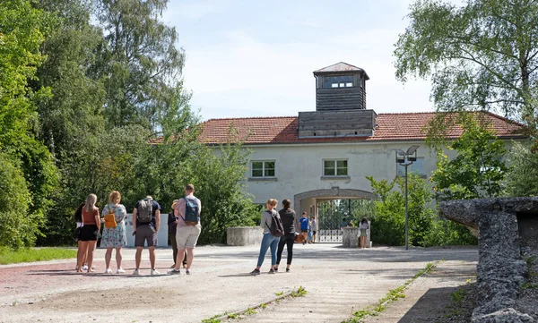 Dachau Germania Luglio 2020 Entrata Nel Campo Concentramento Dachau Primo — Foto Stock