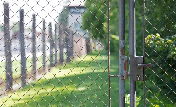 Dachau Bayern Juli 2020 Zaun Konzentrationslager Dachau Bei München Bayern — Stockfoto