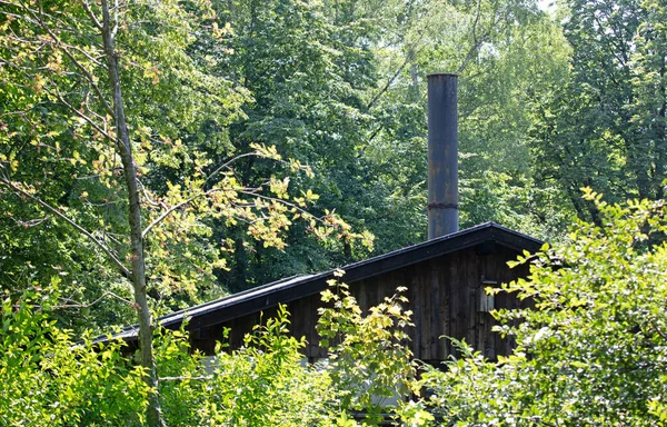 Dachau Baviera Alemania Julio 2020 Construcción Los Crematorios Cámara Gas — Foto de Stock