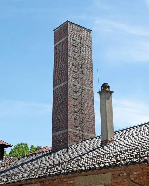 Dachau Bavorsko Německo Července 2020 Výstavba Krematoria Plynové Komory Koncentračního — Stock fotografie
