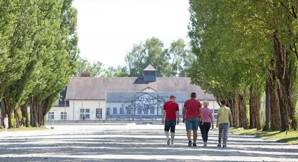 Dachau Duitsland Juli 2020 Toeristen Concentratiekamp Dachau — Stockfoto