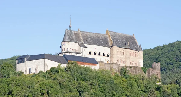 Vianden Lucemburk Července 2020 Starý Restaurovaný Hrad Vianden — Stock fotografie