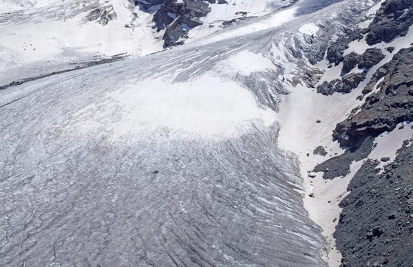 阿尔卑斯山中冰川的闭塞 — 图库照片