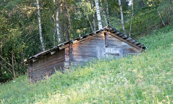 Πολύ Παλιά Καμπίνα Στην Ελβετία Δεν Χρησιμοποιείται Πια — Φωτογραφία Αρχείου