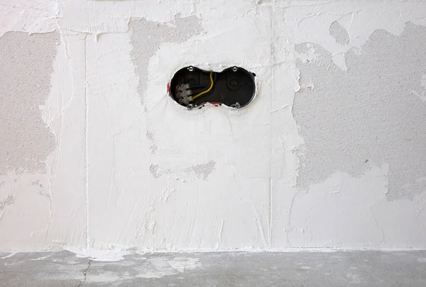 านภายใต การก อสร กไฟย โรวางไว ในก าแพง โฟก สเล — ภาพถ่ายสต็อก