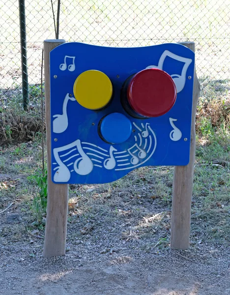 Современные Музыкальные Игрушки Детской Площадке Нидерландах — стоковое фото