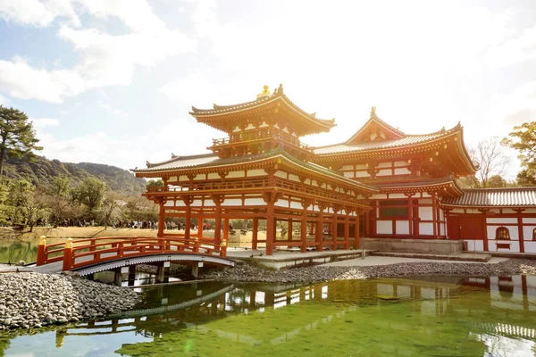 Uji Préfecture Kyoto Japon Février 2018 Vue Latérale Temple Bouddhiste — Photo