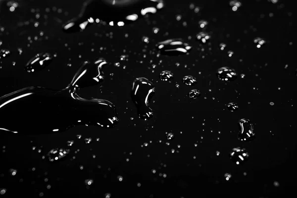 Аннотация Распространение Воды Отражением Молнии Черном Фоне — стоковое фото