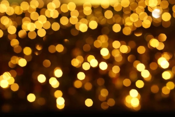 Verschwommen Und Bokeh Der Wand Weihnachtsbeleuchtung Vollbildhintergrund — Stockfoto
