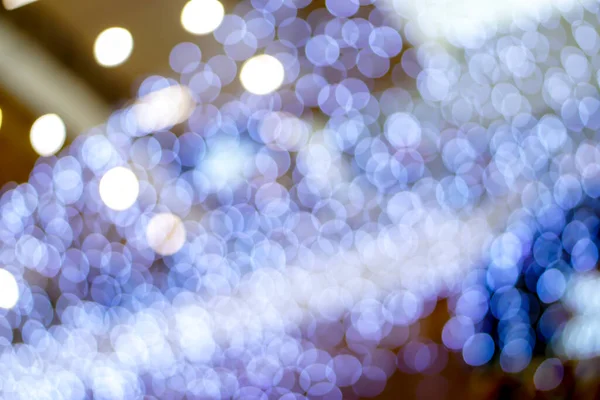 Astratto Offuscata Bokeh Led Riflesso Illuminazione Blu Sfondo Festa Natale — Foto Stock
