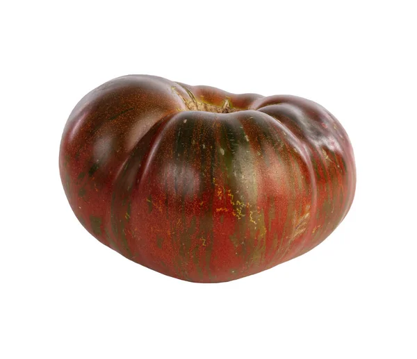 成熟したチョコレートトマトは白い背景で切り取られ — ストック写真