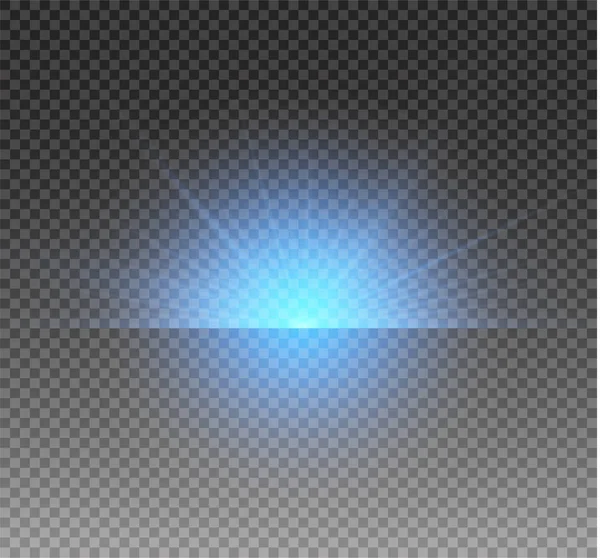White glowing light burst explosion on transparent background. Vector illustration light effect decoration with ray. Bright star. Translucent shine sun, bright flare. Center vibrant flash. — Stock Vector