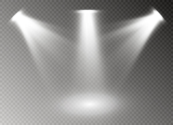 Glow light effect. Star burst with sparkles. Vector illustration.