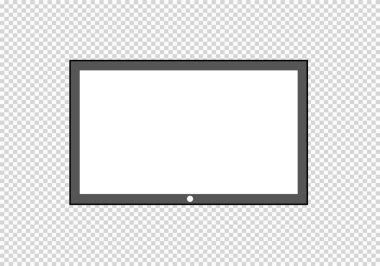 Televizyonun çerçevesi. Şeffaf bir arkaplanda boş bir bilgisayar veya siyah fotoğraf çerçevesi monitörü izole edildi. Tasarımınız için vektör boş ekran lcd, plazma, panel veya TV.